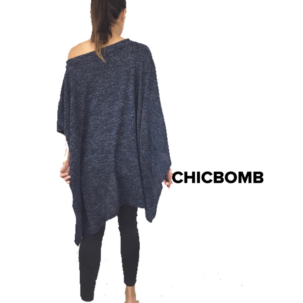 LAST 1 ! Loose fit trapeze poncho tunic top - Picture 4 of 8